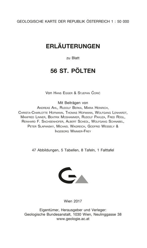 Erl&auml;uterungen zu Blatt 56 St. P&ouml;lten - Hans Egger, Stjepan Ćorić