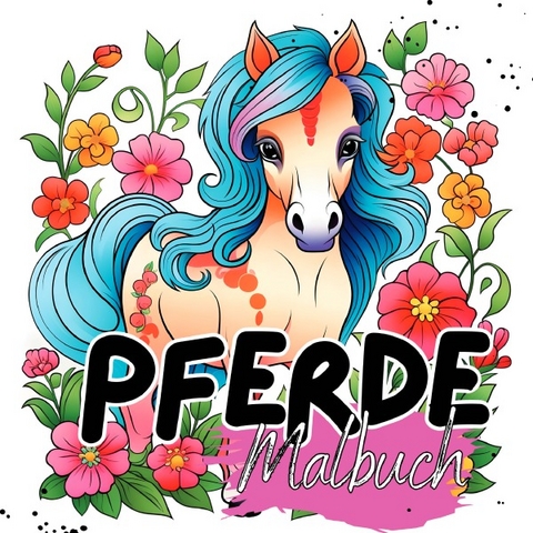 Malbuch Tiere / Malbuch Pferde - Lucy&acute;s Tier Malb&uuml;cher