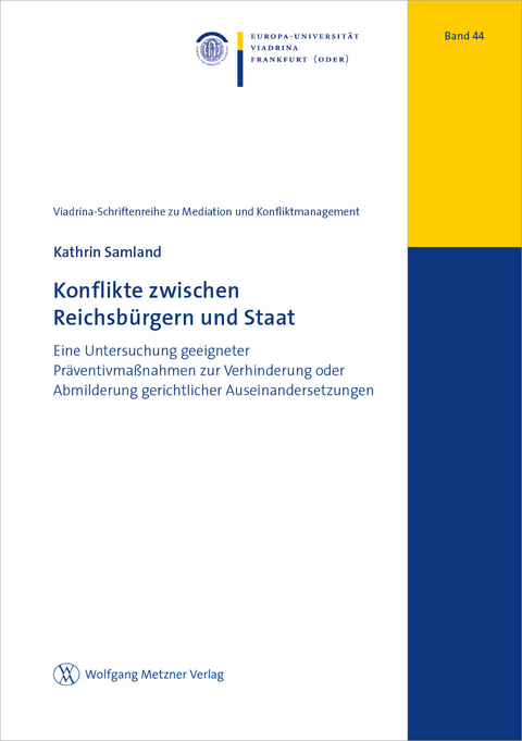 Konflikte zwischen Reichsb&uuml;rgern und Staat - Kathrin Samland