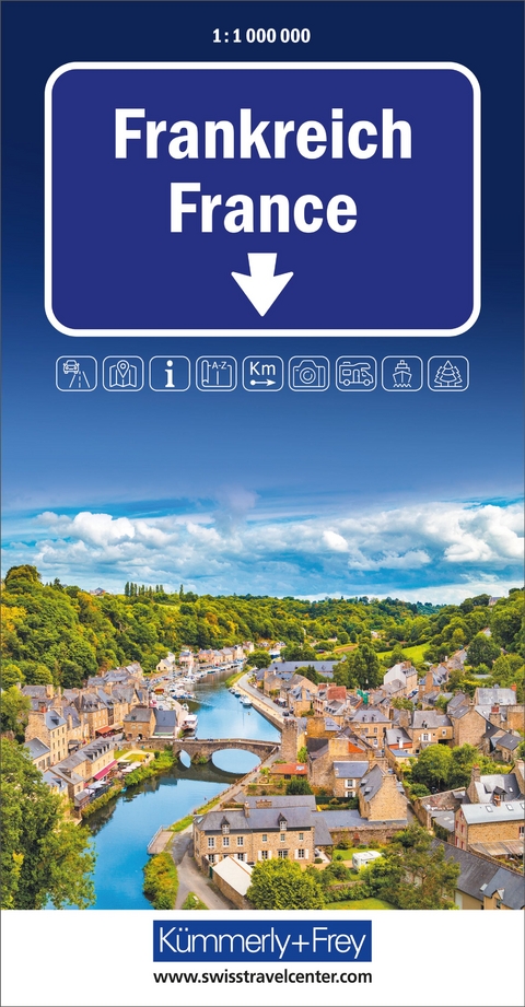K&uuml;mmerly+Frey Strassenkarte Frankreich 1:1 Mio.