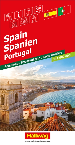 Hallwag Strassenkarte Spanien, Portugal 1:1 Mio.