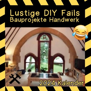 Lustiger Kalender für Männer DIY Fails Bauprojekte Handwerk Humorvoller Wandkalender Monatskalender Geschenkidee Handwerker