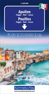 Kümmerly+Frey Regional-Strassenkarte 13 Apulien 1:200.000 - 