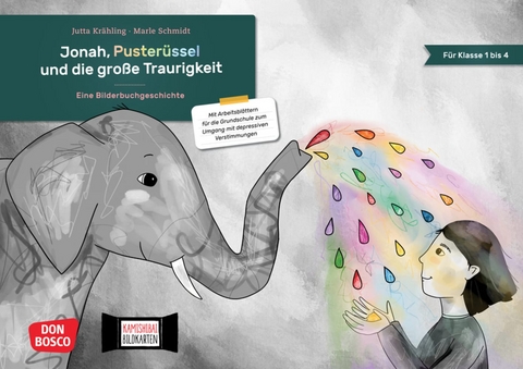 Jonah, Puster&uuml;ssel und die gro&szlig;e Traurigkeit. Kamishibai Bildkartenset - Jutta Kr&auml;hling