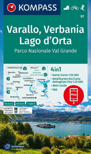 KOMPASS Wanderkarte 97 Varallo, Verbania, Lago d'Orta, Parco Nazionale Val Grande 1:50.000