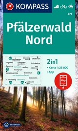 KOMPASS Wanderkarte 471 Pf&auml;lzerwald Nord 1:25.000