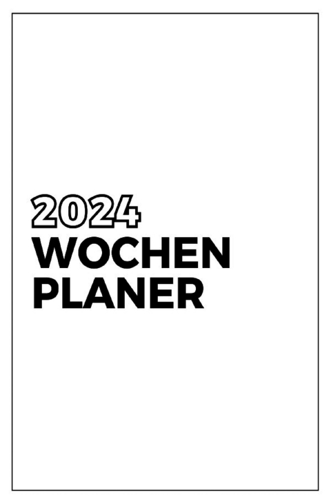 Wochenplaner - Kalender - 2024 - Taschebuch - Easy Diary