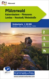 Kümmerly+Frey Outdoorkarte Deutschland 24 Pfälzerwald 1:50.000 - 