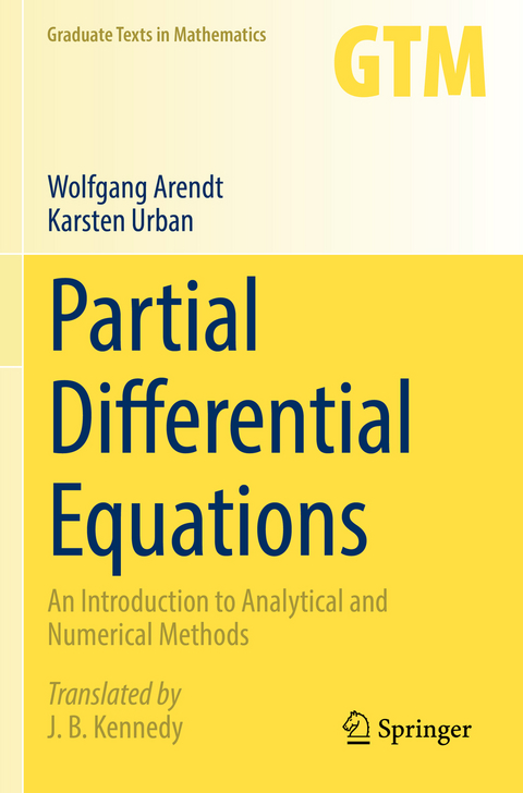 Partial Differential Equations - Wolfgang Arendt, Karsten Urban