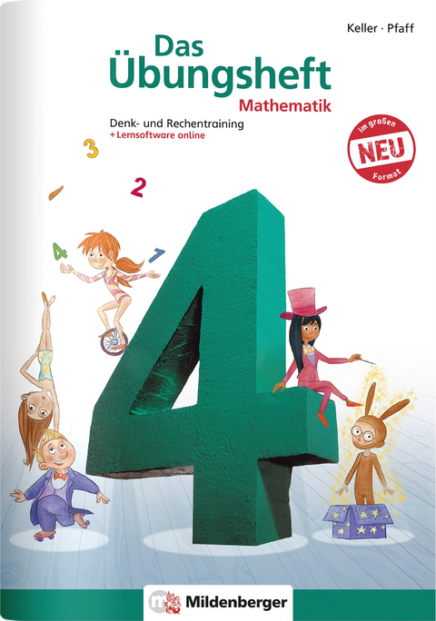 Das &Uuml;bungsheft Mathematik 4 &ndash; DIN A4 - Karl-Heinz Keller, Peter Pfaff, Nina Simon, Hendrik Simon