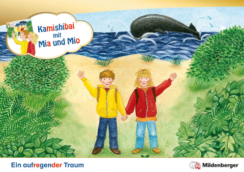 Kamishibai mit Mia und Mio: Ein aufregender Traum &ndash; Set - Bettina Erdmann