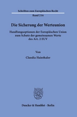 Die Sicherung der Werteunion. - Claudia Hainthaler