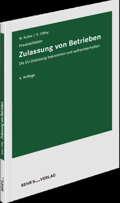 Zulassung von Betrieben - Wolfgang Kulow, Karsten Giffey