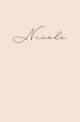 Nicole - Notizbuch/Tagebuch - klassisch & elegant