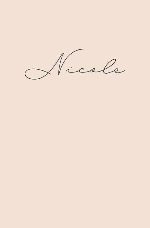 Nicole - Notizbuch/Tagebuch - klassisch &amp; elegant - Sandra A.