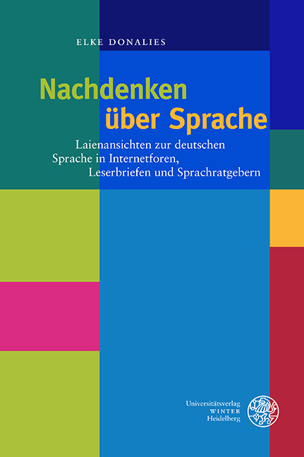 Nachdenken &uuml;ber Sprache - Elke Donalies