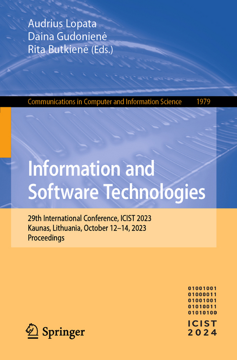 Information and Software Technologies - 