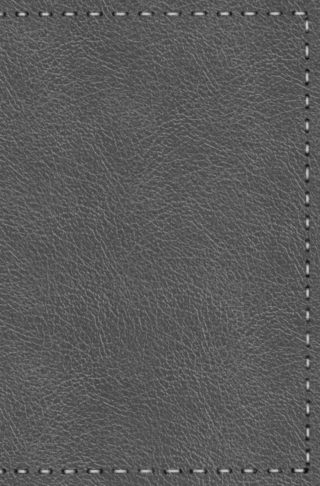 Notizbuch - Leder mit Naht (Farbe wie abgebildet)