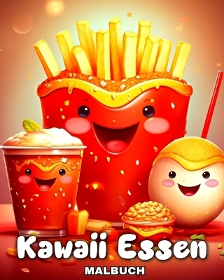 Kawaii Essen Malbuch