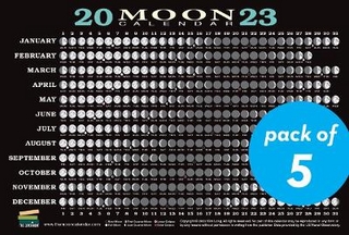2023 Moon Calendar Card 5 pack