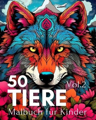 Malbuch für Kinder 50 Tiere Vol.2