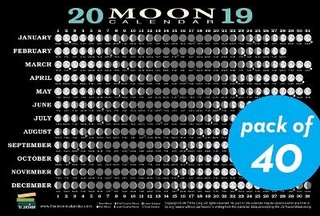 2019 Moon Calendar Card (40 Pack)
