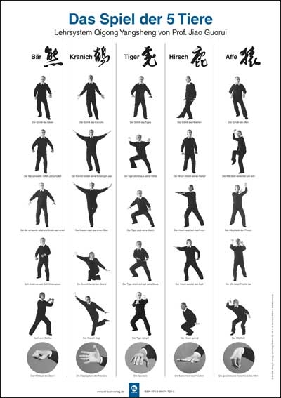 Poster - Das Spiel der 5 Tiere - Jiao Guorui