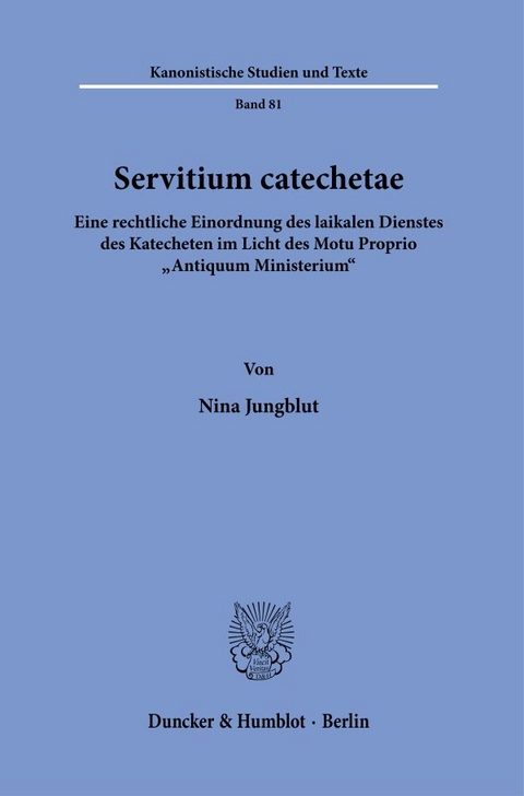 Servitium catechetae. - Nina Jungblut