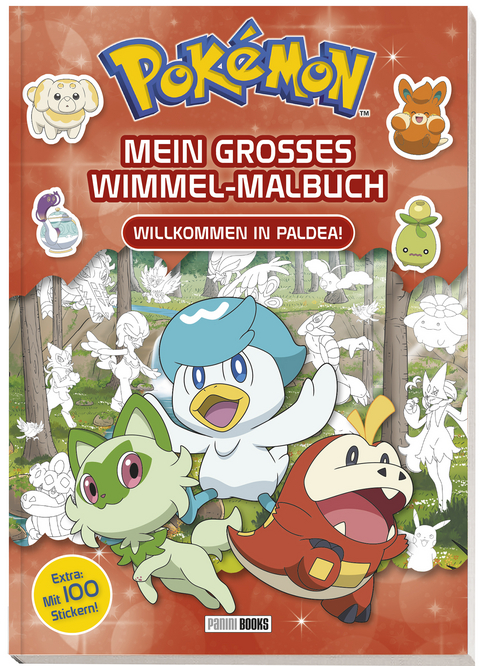 Pok&eacute;mon: Mein gro&szlig;es Wimmel-Malbuch - Willkommen in Paldea! -  Pok&eacute;mon,  Panini