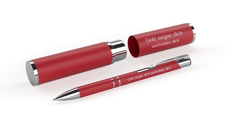Kugelschreiber im Etui - Gott segne dich und beh&uuml;te dich