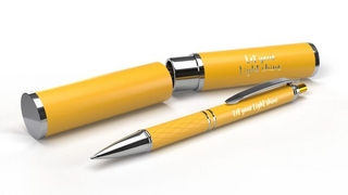 Kugelschreiber im Etui - Let your Light shine