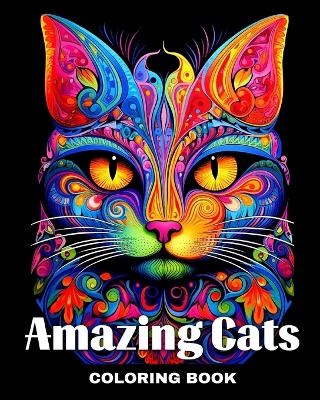 Amazing Cats Coloring Book