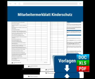 Mitarbeitermerkblatt Kinderschutz