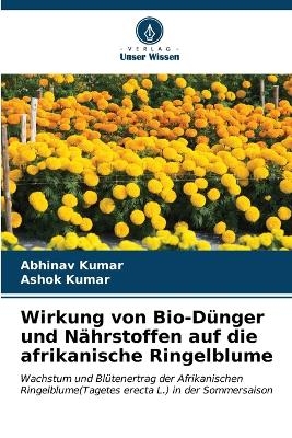 Wirkung von Bio-Dünger und Nährstoffen auf die afrikanische Ringelblume