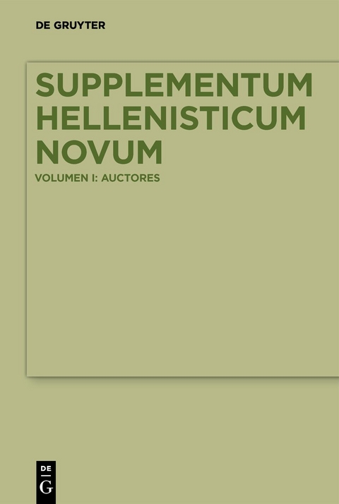 Supplementum Hellenisticum Novum - 