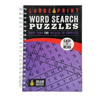 Large Print Word Search Puzzles Purple