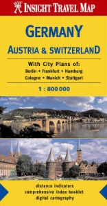 Germany, Austria, Switzerland Insight Travel Map - 