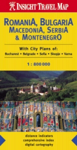 Romania and Bulgaria Insight Travel Map - 