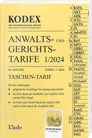 KODEX Anwalts- und Gerichtstarife 1/2024