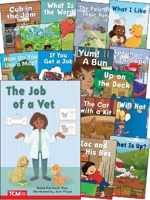 Decodable Books Grade PK-K Set 2: 15-Book Set -  Multiple Authors