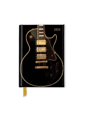 Black Gibson Guitar 2025 Luxury Pocket Diary Planner - Week to View - 