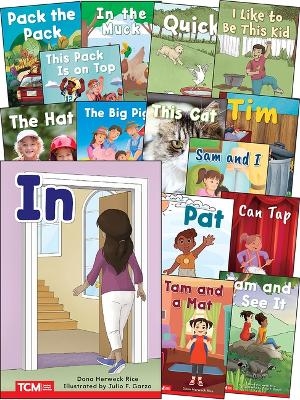 Decodable Books Grade PK-K Set 1: 15-Book Set -  Multiple Authors