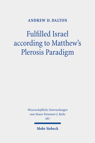 Fulfilled Israel according to Matthew's Plerosis Paradigm