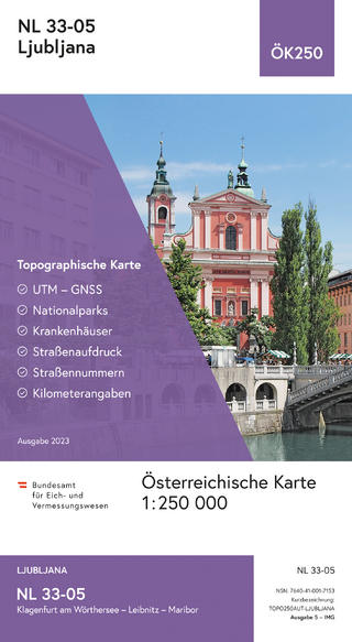 BEV-Karte NL 33-05, Ljubljana 1:250 000