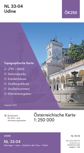 BEV-Karte NL 33-04, Udine 1:250 000