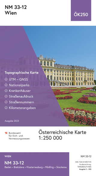 BEV-Karte NM 33-12, Wien 1:250 000