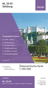BEV-Karte NL 33-01, Salzburg 1:250 000 - 