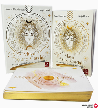 Maya Astro Cards: 44 astrological oracle cards with booklet, m. 1 Buch, m. 1 Beilage