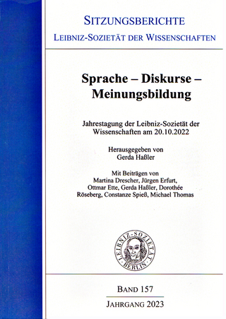 Sprache – Diskurse – Meinungsbildung.
