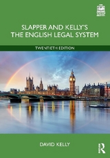 Slapper and Kelly's The English Legal System - Kelly, David